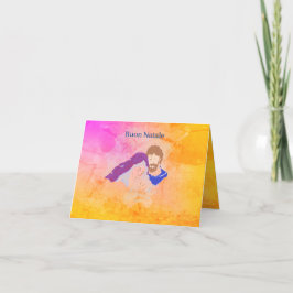 Helgdag Card God jul/Buon Natale Helgkort