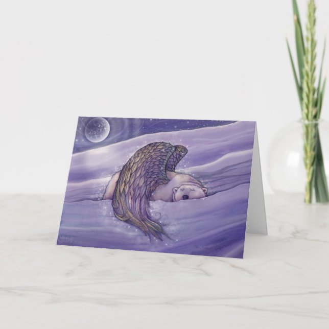 Helgdag Card-Polar med Vingar Helgkort (Framsida)