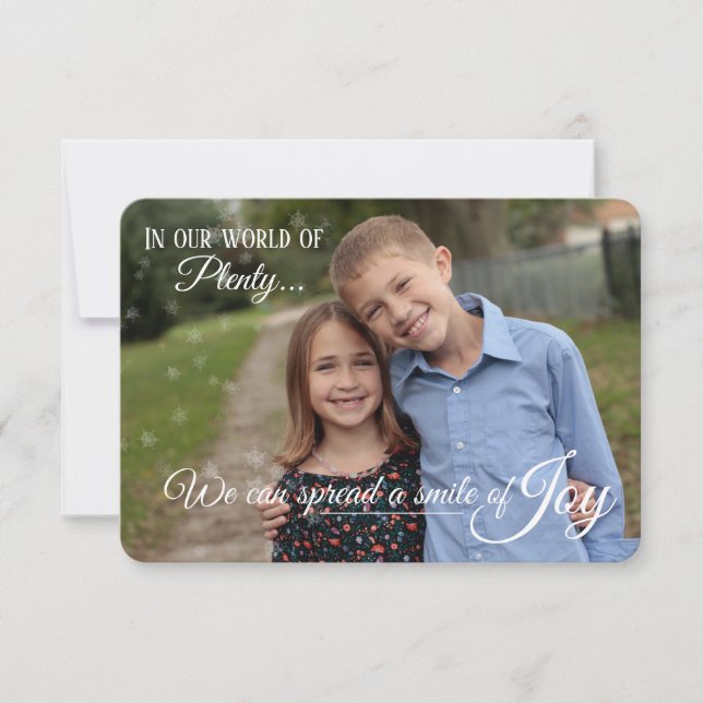 Helgdag Card - Spread JOY Inbjudningar (Framsida)