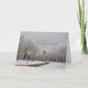 Helgdag Card - tyst natt - med beskrivning Helgkort