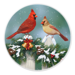 Helgdag Cardinals & Julgarland Knopp