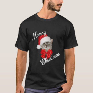 Helgdag Cat Lovers Santa till jul T Shirt