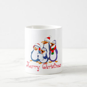 Helgdag Ceramic Mugg-Merry Penguins Kaffemugg