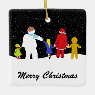 Helgdag Ceramic Ornament vid julgang