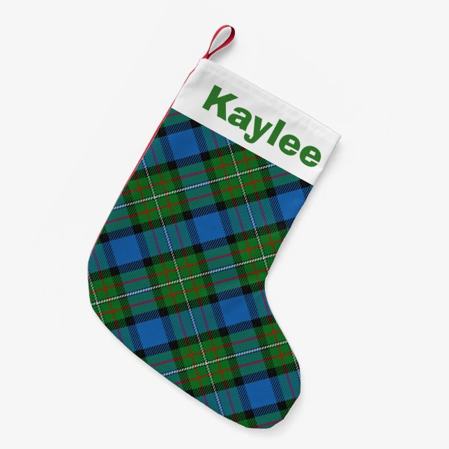 Helgdag Charm Klan Fergusson Tartan Liten Julstrumpa (Framsidan (Hängande))
