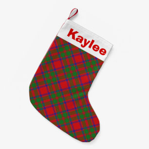 Helgdag Charm Klan MacKintosh Tartan Liten Julstrumpa