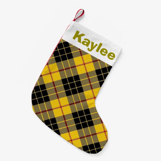 Helgdag Charm Klan MacLeod of Lewis Tartan Liten Julstrumpa (Framsidan (Hängande))