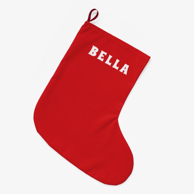 Helgdag Charm Red Stocking Stor Julstrumpa (Framsidan (Hängande))