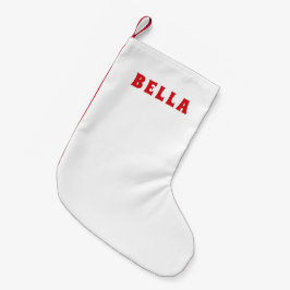 Helgdag Charm White Stocking Liten Julstrumpa