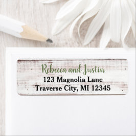 Helgdag Charm Winter-juletikett Returadress Etikett