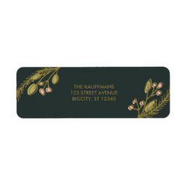 Helgdag Cheer Botanicals Returadress Etikett