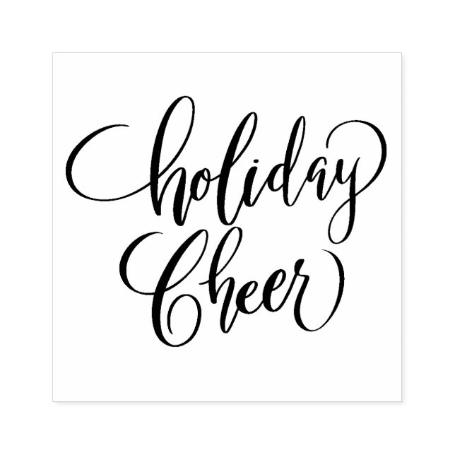 Helgdag Cheer Brush Calligraphy Stämpel (Tryck)