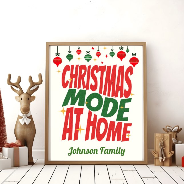 Helgdag Cheer hemma - Anpassningsbarnas julsignatu Poster (Skapare uppladdad)