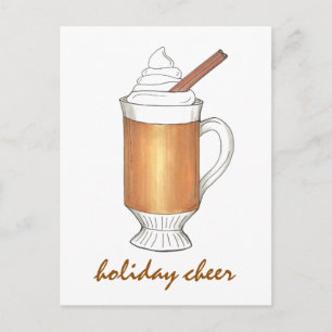 Helgdag Cheer Hett Butted Rum jul Drink Helg Vykort