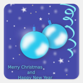 Helgdag Cheer jul Fyrkantigt Klistermärke