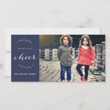 Helgdag Cheer Jul Photo Card