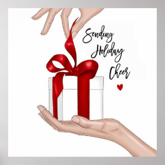 Helgdag Cheer-julen Poster