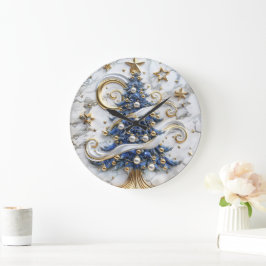 Helgdag Cheer Julgran Stor Klocka