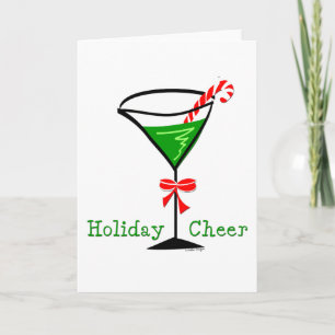 Helgdag Cheer Martini Helgdagskort Helgkort