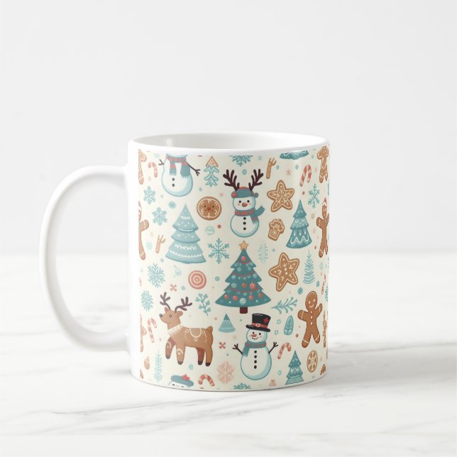 Helgdag Cheer Mönster Collection Kaffemugg (Vänster)