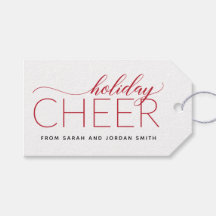 Helgdag Cheer Red Gift-Märkre