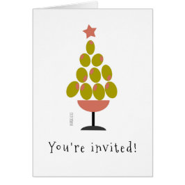 Helgdag "CHEERS"! Olive Träd-design Hälsningskort