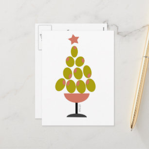 Helgdag "CHEERS"! Olive Träd-design Helg Vykort