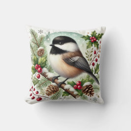 Helgdag Chickadee Kudde