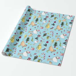 Helgdag Chickens Gift Wrap Presentpapper
