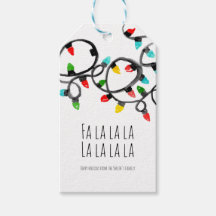 Helgdag christmas ljus märkre för enkel gåva