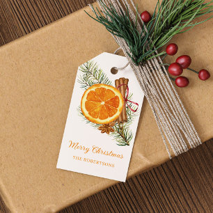 Helgdag Citrus Spice Classic jul Presentetikett