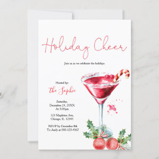 Helgdag Cocktail Helgdag Cheer jul Party Inbjudningar