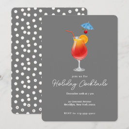 Helgdag Cocktails Drinks jul Party Inbjudningar