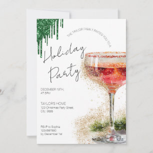 Helgdag Cocktails Festive Drinks jul Party Inbjudningar