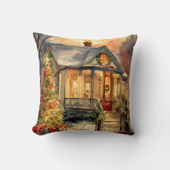 🛋️ Helgdag Comfort börjar här - julklapp Kudde (Framsida)