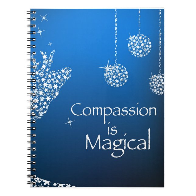 Helgdag Compassion är magiskt Anteckningsbok Med Spiral (Framsidan)