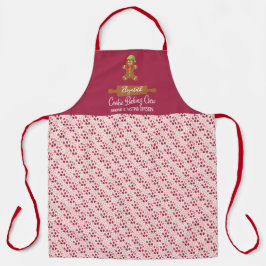 Helgdag Cookie Baking Crew Red jul Apron