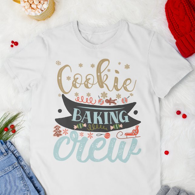 Helgdag Cookie Baking Crew T Shirt (Skapare uppladdad)