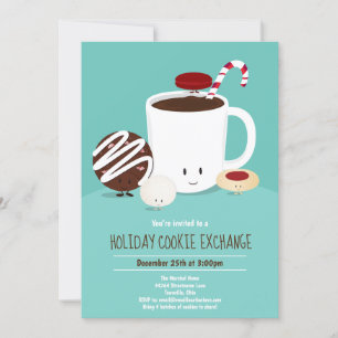 Helgdag Cookie Exchange Inbjudningar