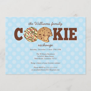 Helgdag Cookie Exchange Inbjudningar