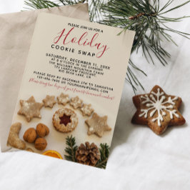 HELGDAG COOKIE SWAP Cookie Exchange Party Inbjudningar