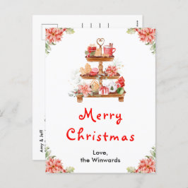 Helgdag Cookies och Cocoa Red God jul Helg Vykort