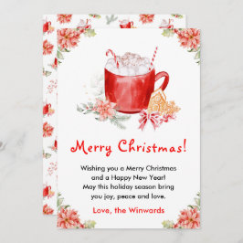 Helgdag Cookies och Cocoa Red God jul Julkort