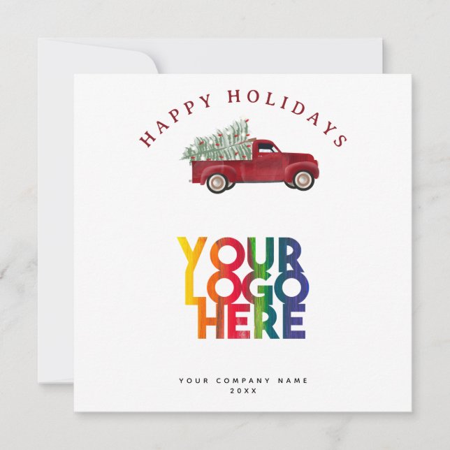 Helgdag Corporate Business Logotyp Julgran (Framsida)