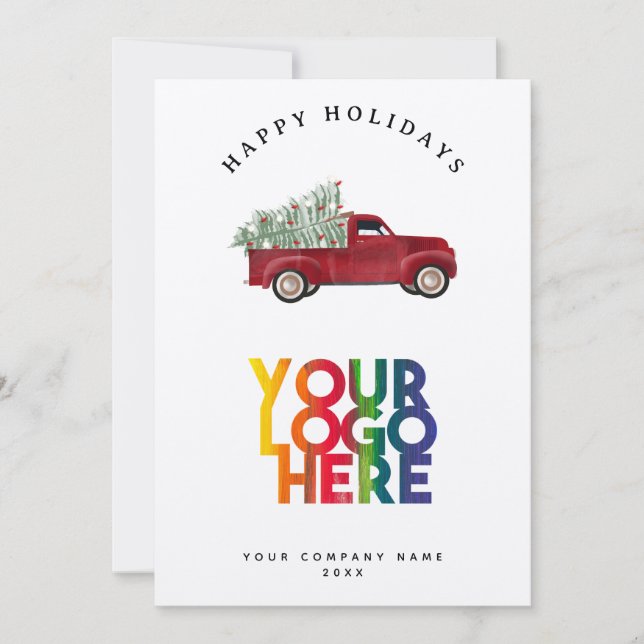 Helgdag Corporate Business Logotyp Julgran (Framsida)