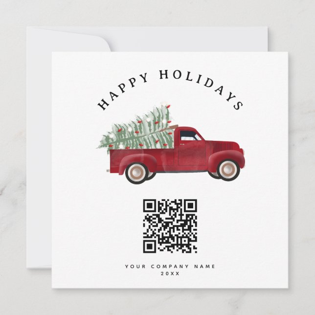 Helgdag Corporate Business QR-kod Julgran (Framsida)