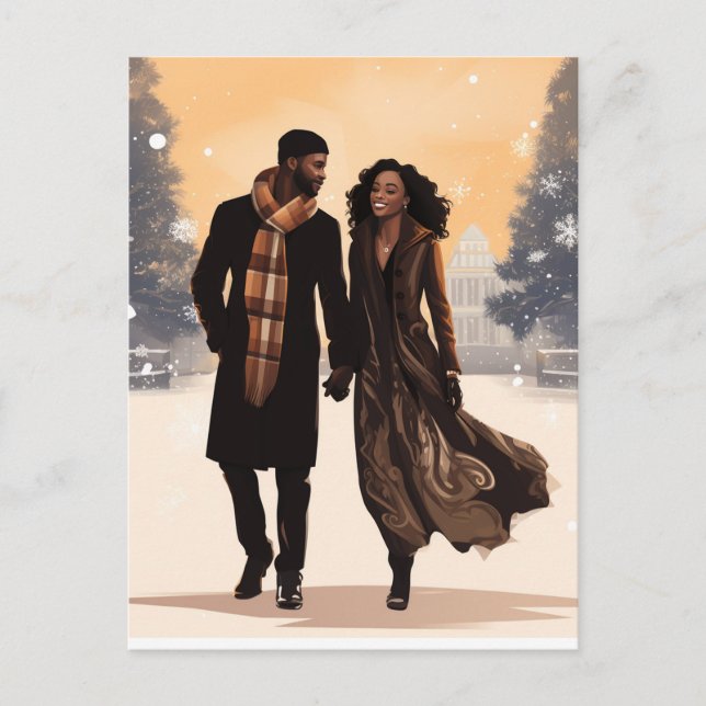HELGDAG COUPLE #1-vykort Vykort (Framsida)