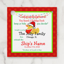 Helgdag Cruise Anka Märkre Gåvor Etiketter