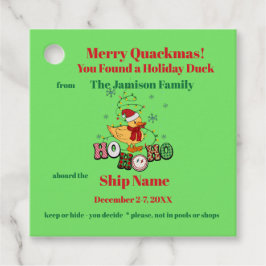 Helgdag Cruise Anka Märkre Gåvor Etiketter