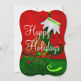 Helgdag Cupkaka Whimsey PERSONLIG Cupkaka PARTY Inbjudningar